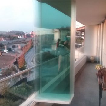 Cierres de Cristal Plegable