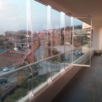 Cierres de Cristal Plegable